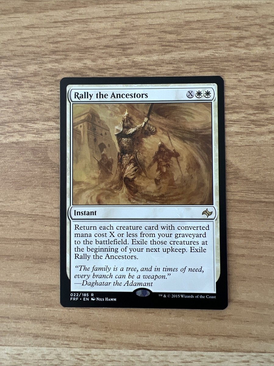 mtg rally cards the Ancestors (NM) Fate Reforged 022/185 Regular Rare Creatures you control of the chosen type get +1/+1. Rally the Troops | Portal