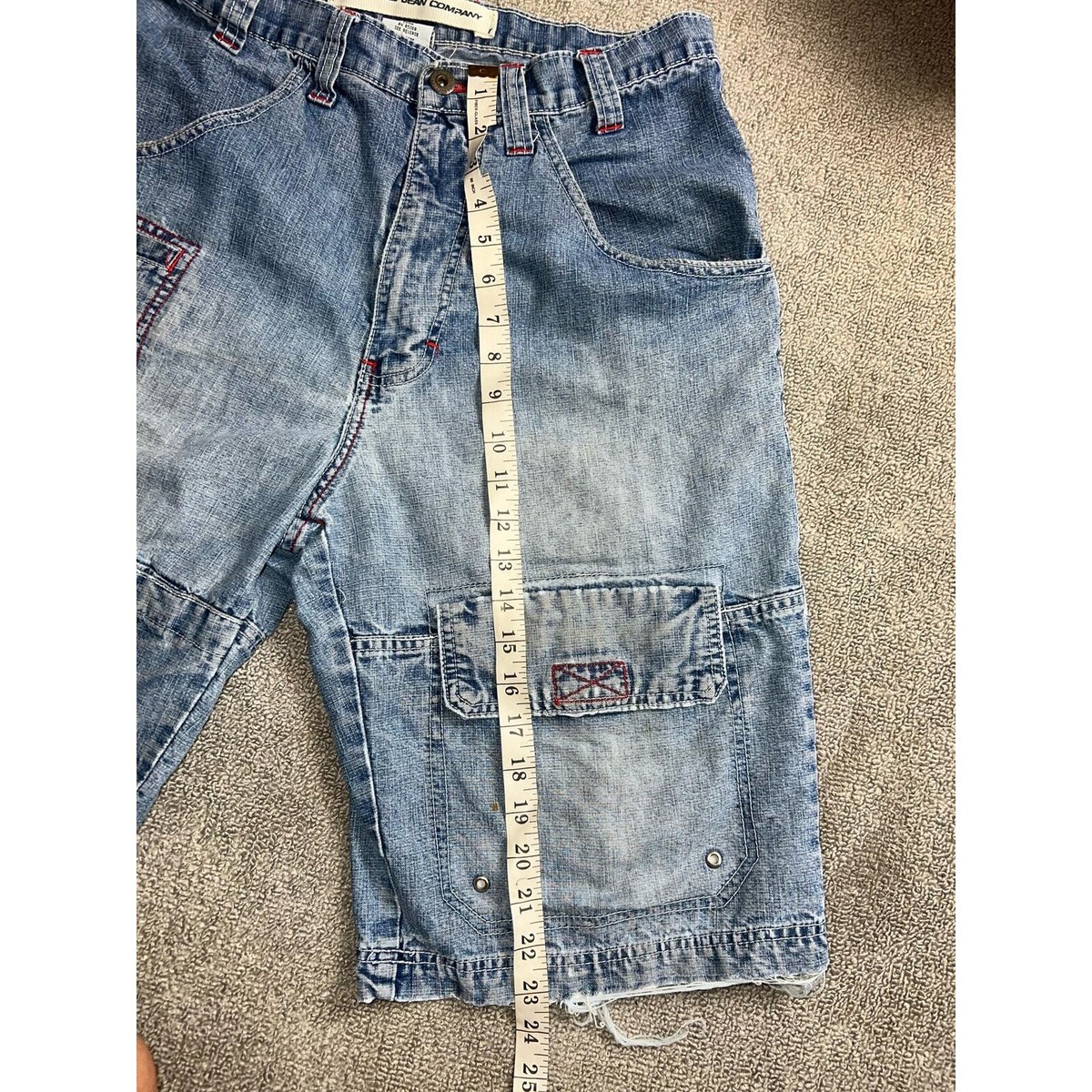 【SATIIIZ】Lapin Carpenter Bermuda Denim Pants Lapin Carpenter Bermuda Denim Pants - satiiiz