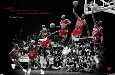 MICHAEL JORDAN -FLY POSTER - 22x34 - 21927 | eBay