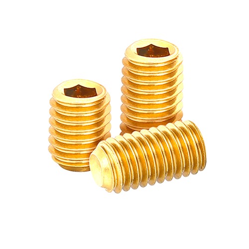 M2 M2.5 M3 M4 M5 M6 M8 M10 M12 Brass Grub Screws Cup Point Allen Socket Sets - Picture 2 of 85