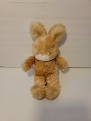 Mary Meyer hellbraunes Häschen Kaninchen Plüsch rosa Kunststoffnase Townsend Vermont - 10 Zoll - Bild 1 von 9