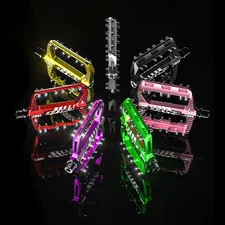 ENLEE Mtb Bike Du Bearing Aluminum Alloy Pedals Enlarged Wider Non-slip Pedals