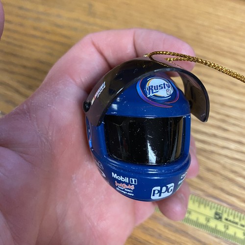 2004 Rusty Wallace 2 NASCAR Helmet Christmas Tree Ornament Mobil Dodge PPG - Picture 7 of 7