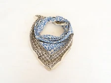 Block Print Bandana Bohemian Style Cotton Neck Scarf Cotton Neckerchief Cotton