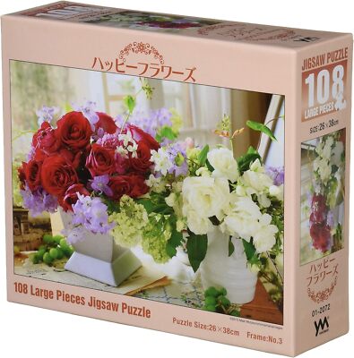 Happy Flowers 108 Large Piece Jigsaw Puzzle Yanoman JAPAN