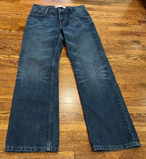 Levis 514 Jeans BOYS SZ 14 26x26 Navy Blue Straight Leg Denim