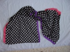 Codello Poly Scarf-White Dots on Black-1 Purp...