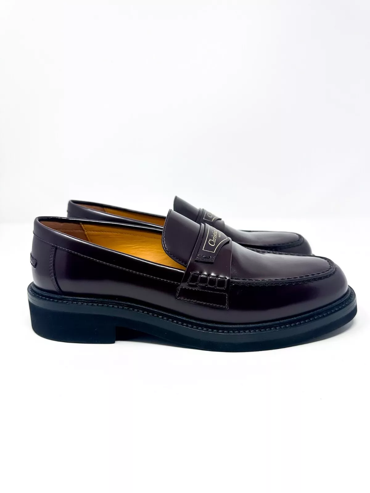 Mocassin femme garçon Christian Dior amarante profonde 10 US / 40 EU