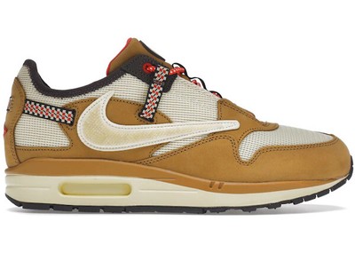 Size 9.5M/11W - Nike Air Max 1 Travis Scott Cactus Jack Wheat Lemon Drop DO9392-