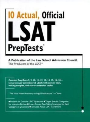 10 Actual, Official Lsat Preptests (Lsat Series), , Good Book
