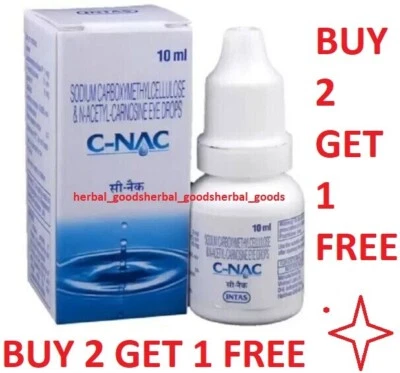 LUBRINAC C-NAC Eye Drops Cure Cataract Carnosine NAC Glaucoma BrightC Clarity Buy 2 Get 3