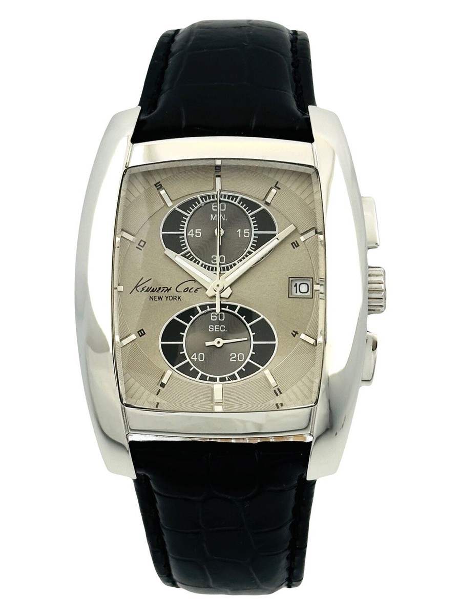 Kenneth Cole New York KC1522 Barrel Shape Chronograph Black