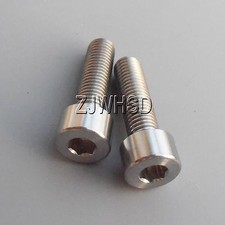 2pcs M7 x 25 Ti Titanium Screw Bolt Allen hex Socket Cap head / Aerospace Grade