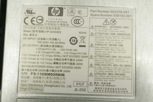 HP Compaq 8000 Elite SFF PC AZ888AW#ABY 4GB DDR3, Intel E8500 - Afbeelding 4 van 10