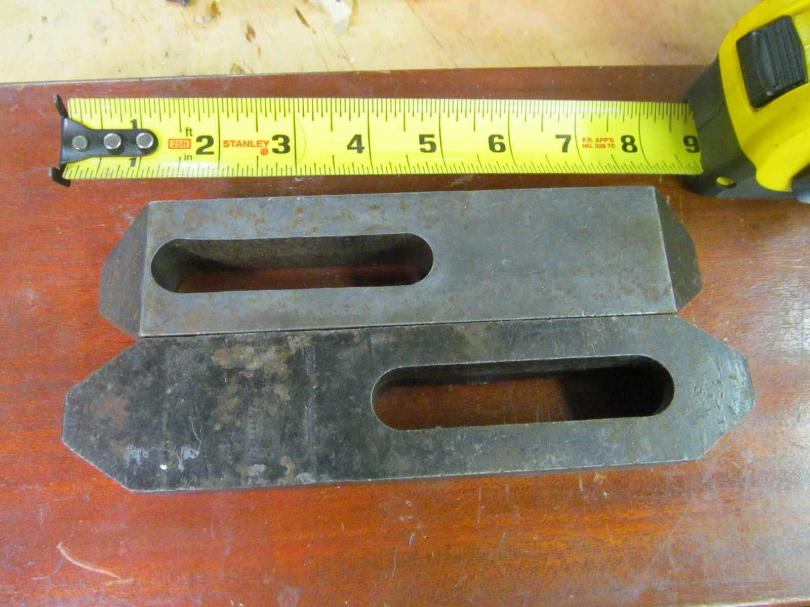 Pair of 5/8" Steel Large Toe Clamps Tietzmann Tool # 58-BOLT