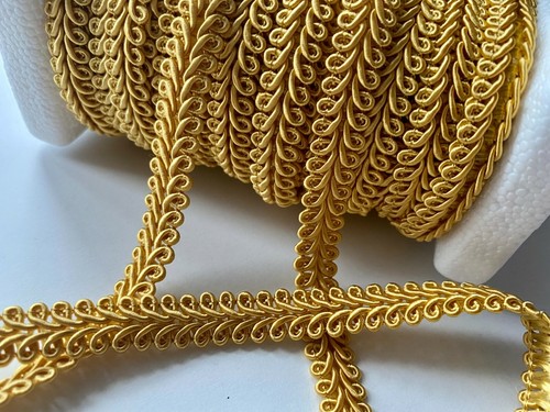 Rayon Braid Cord Gimp Scroll Textile Pillow Trimming Curtains 10mm ANY LENGTH - Picture 19 of 44