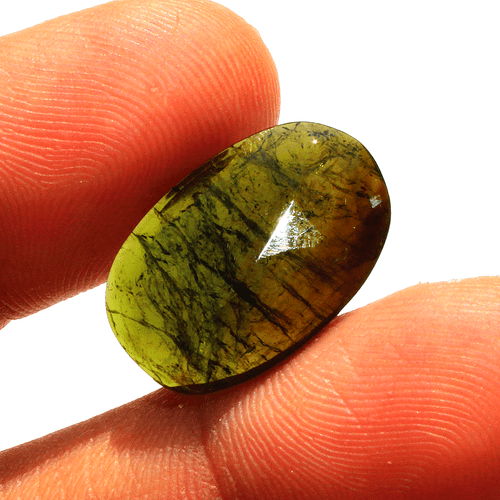 Piedra preciosa suelta sin tratar de 20 mm x 13,1 mm de turmalina verde natural de 8,64 quilates - Imagen 2 de 10