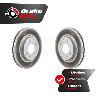 Front Coated Brake Rotors Pair For 2004-2009 Kia Spectra 2006-2009 Spectra5