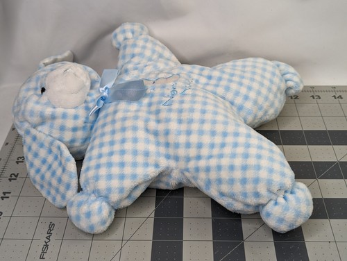 Animal Alley Forma de Estrella Perro Peluche Cachorro Azul Noche A Cuadros 12 Pulgadas Juguete de Peluche - Imagen 9 de 9