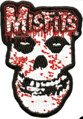 MISFITS  BLOODY SKULL LOGO  EMBROIDERED PATCH  BRAND NEW  MUSIC BAND 