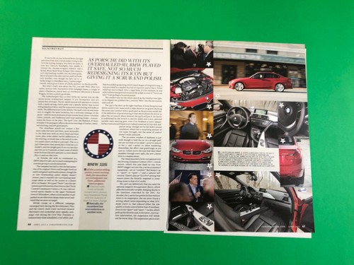 2012 BMW 335i ORIGINAL 6 PAGE ROAD TEST VINTAGE PRINT AD ARTICLE - Picture 2 of 3
