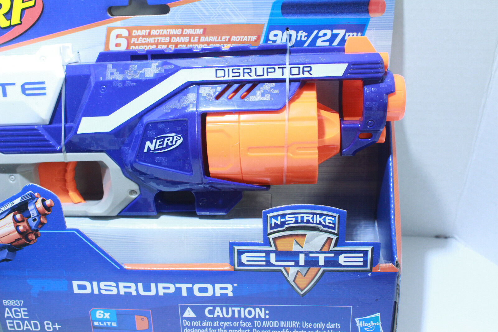 Brinquedo Lança Dardos Nerf Elite Disruptor - Tambor rotativo e desbloqueio  rápido - B9838 - Hasbro