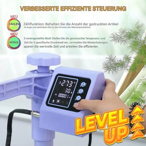 38 X 38 CM Hitzepresse Transferpresse Heißpresse 5in1/8in1 für Hut Tassen Teller - Bild 7 von 43