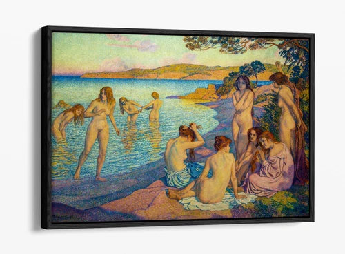 THEO VAN RYSSELBERGHE, THE BURNING TIME -FLOAT EFFECT CANVAS WALL ART PRINT