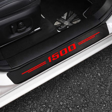4pcs For Chevy Silverado 1500 Accessories Red Letter Door Sill Cover Protectors