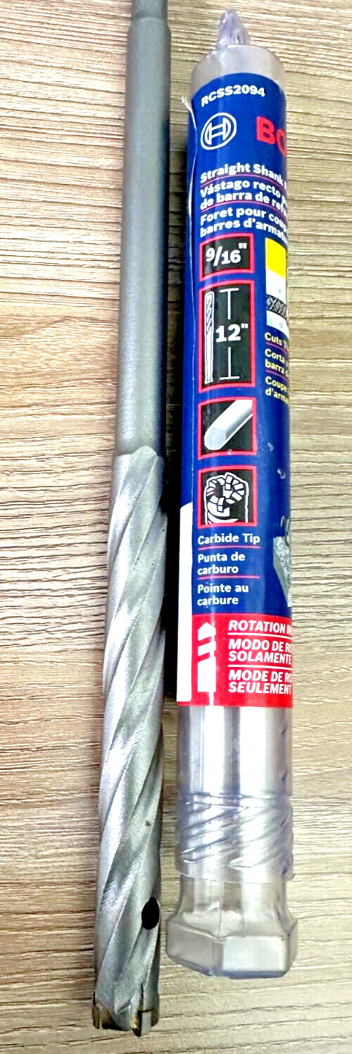 BOSCH 9/16 X 12" CARBIDE TIP STRAIGHT SHANK REBAR CUTTER