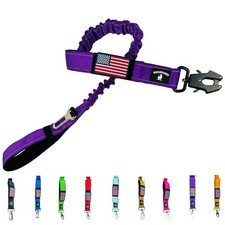 Heavy Duty Tactical Dog Leash - Bungee For Large Dogs Reflective Dual Handles...