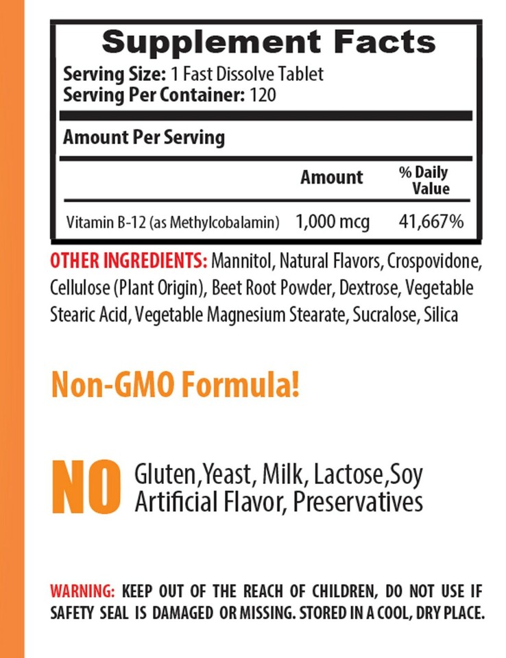 heart health vitamins men B12 METHYLCOBALAMIN vitamin B12