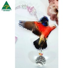 Galah Crystal Suncatcher gift, (Kookaburra Cockatoo +) sun catcher  suncatchers