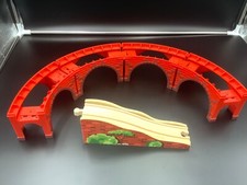 Thomas And Friend's Red Brick Bridges and Red Brick Wooden Ramp