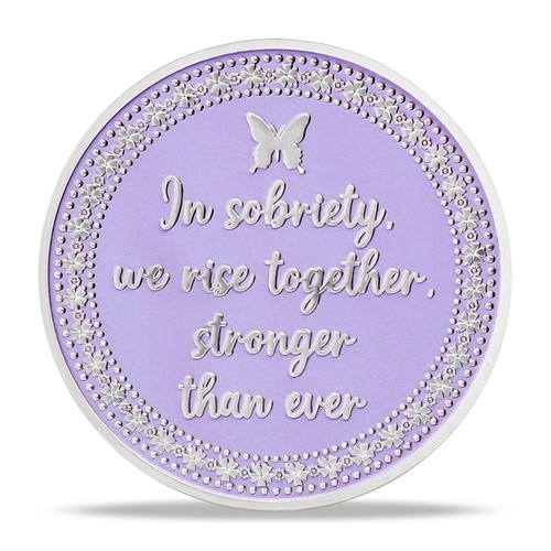 Women Sobriety Coin Sober Sisters Inspirational Recovery Token AA Chips Gifts - Picture 4 of 15
