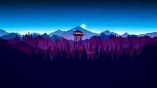 Landscape forest nature firewatch Custom Gaming Mat Desk