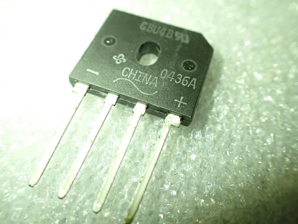 4A 100V Bridge Rectifier, GBU4B 4-Pin Through-Hole UKSTOCK - Image 2 of 3
