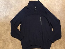 NWT Mens Dockers Navy Blue Pullover Sweater Size XL 100 Cotton