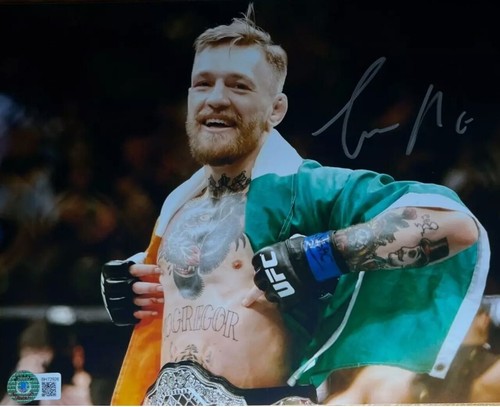 CONOR MCGREGOR SIGNED AUTOGRAPH 8X10 PHOTO UFC BECKETT COA