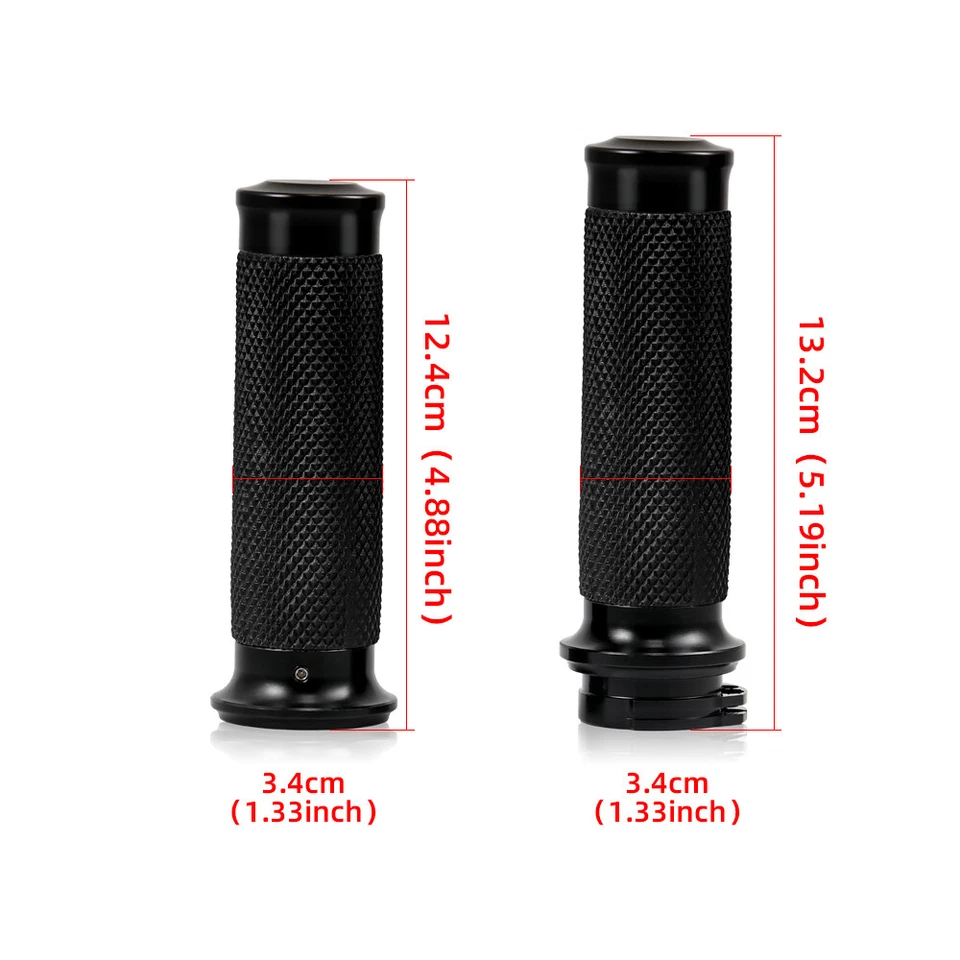 Empuñaduras universales de manillar de 1"" 25 mm para Harley Honda Yamaha Suzuki Kawasaki Foto 2 de 4