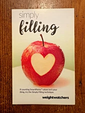Weight Watchers WW Simply Filling Technique No Count Pamphlet Smart Points- NEW!