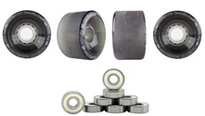 Bigfoot Longboard Wheels Stoneground Pathfinders 70mm 80a Black Abec 9 Bearings