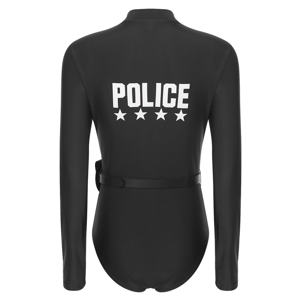 Women Uniform Lingerie Police Costume Breathable Outfits Policewoman