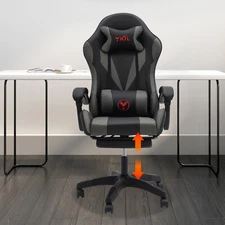 Gaming Chair Adjustable Swivel Task Chair Ergonomic Computer Chair 60kg/132lbs
