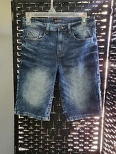 Southpole Boys Medium Sand Blue Shorts 5 Pockets Heavy Stitching Size 12