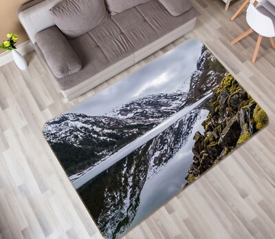 3D Schneeberg ZHUC705 Spiel Rutschfester Teppich Matte Foto Teppich Amy