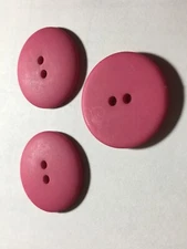 25 NEW 1 INCH DULL FINISH CYBER PINK  BUTTONS