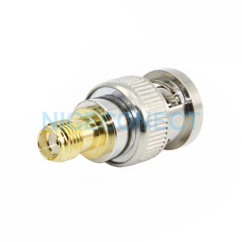 1x Adaptador conector coaxial SMA Jack hembra a BNC macho para adaptador de antena de radio - Imagen 3 de 4