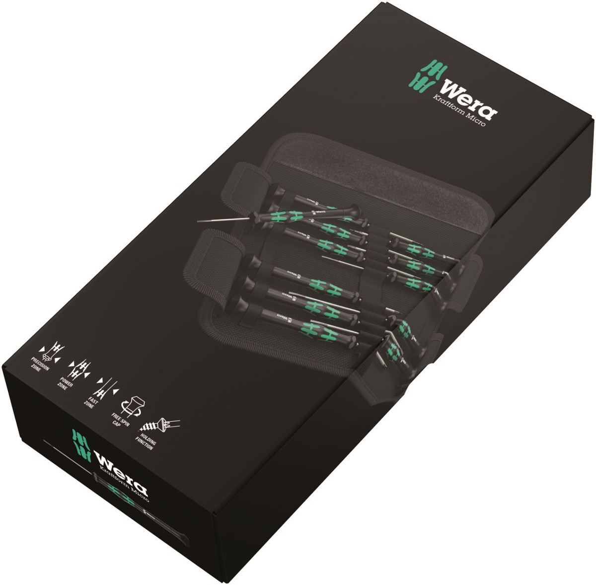 小物 Mos Wera 073675 Kraftform 12 Piece Micro Precision,Slot,Hex,Torx