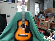 Vintage Carlo Robelli Acoustic Guitar  Model W-50-ts   Sunburst 6 String Guitar